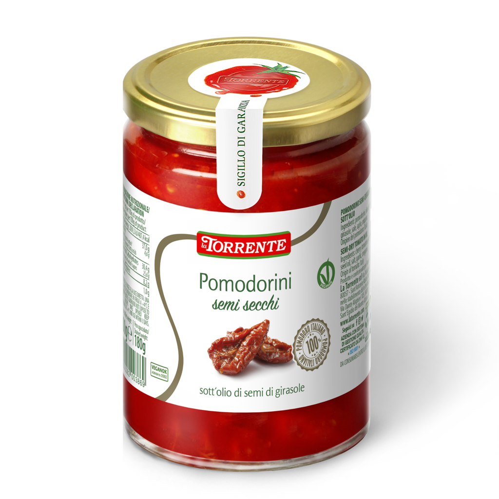 3-20019 Polosušená cherry rajčátka v oleji LA TORRENTE 300g